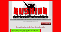 Desktop Screenshot of bushidoproductions.com