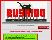 Tablet Screenshot of bushidoproductions.com